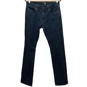 J. Crew 484 Slim Straight Fit Men's Dark Wash Jeans 32 / 34 100% Cotton